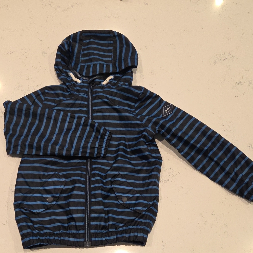 Joules Navy and Blue Striped Kids Hoodie